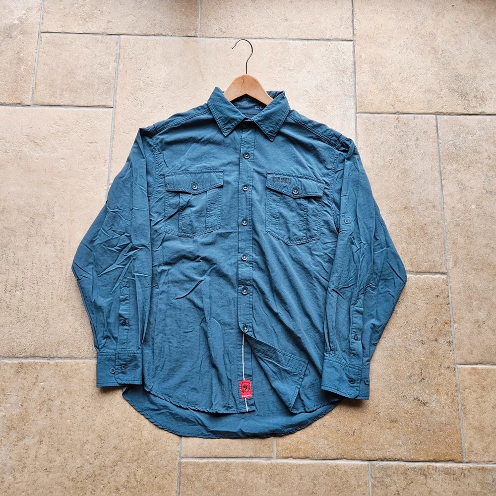 Blue Button-Up Shirt